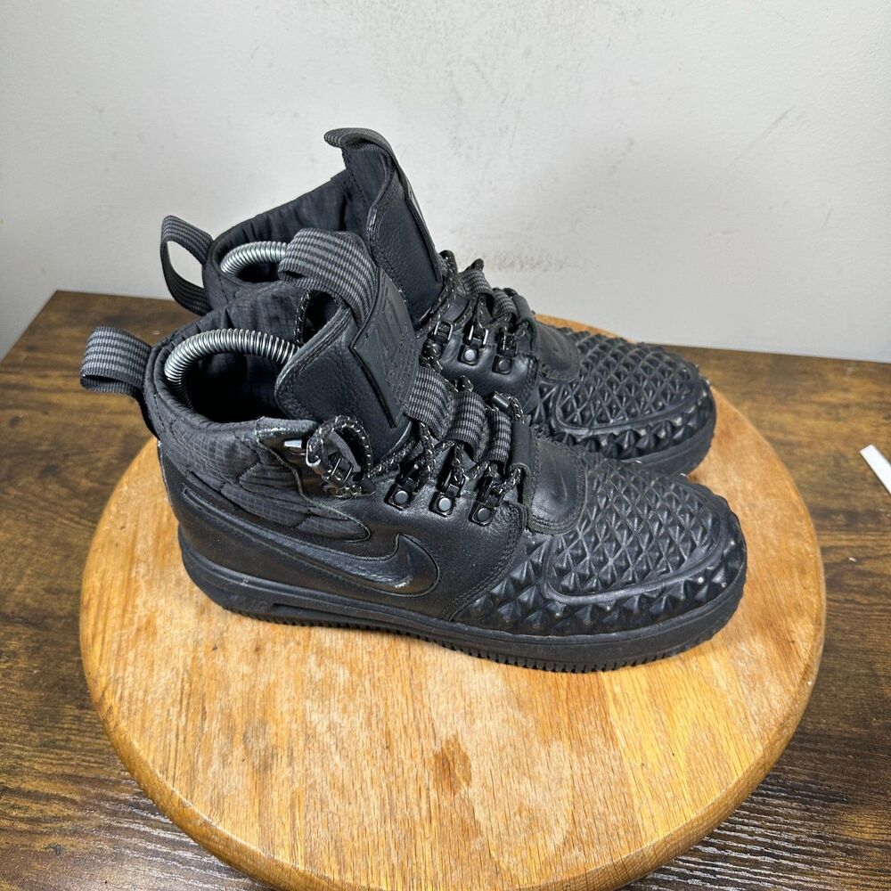 Black Lunar Air Force 1 Duck Boots Shoes Women's Size 8 AA0283-001